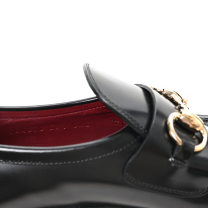 Gucci Cordovan Lux Horsebit Womens Lug Sole Loafers 39.5 Black 9 of 10