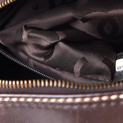 Chanel Calfskin Wild Stitch Top Handle Bag Brown 10 of 12