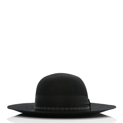 Hermes Rabbit Felt Betty Hat 58 Black 6 of 9