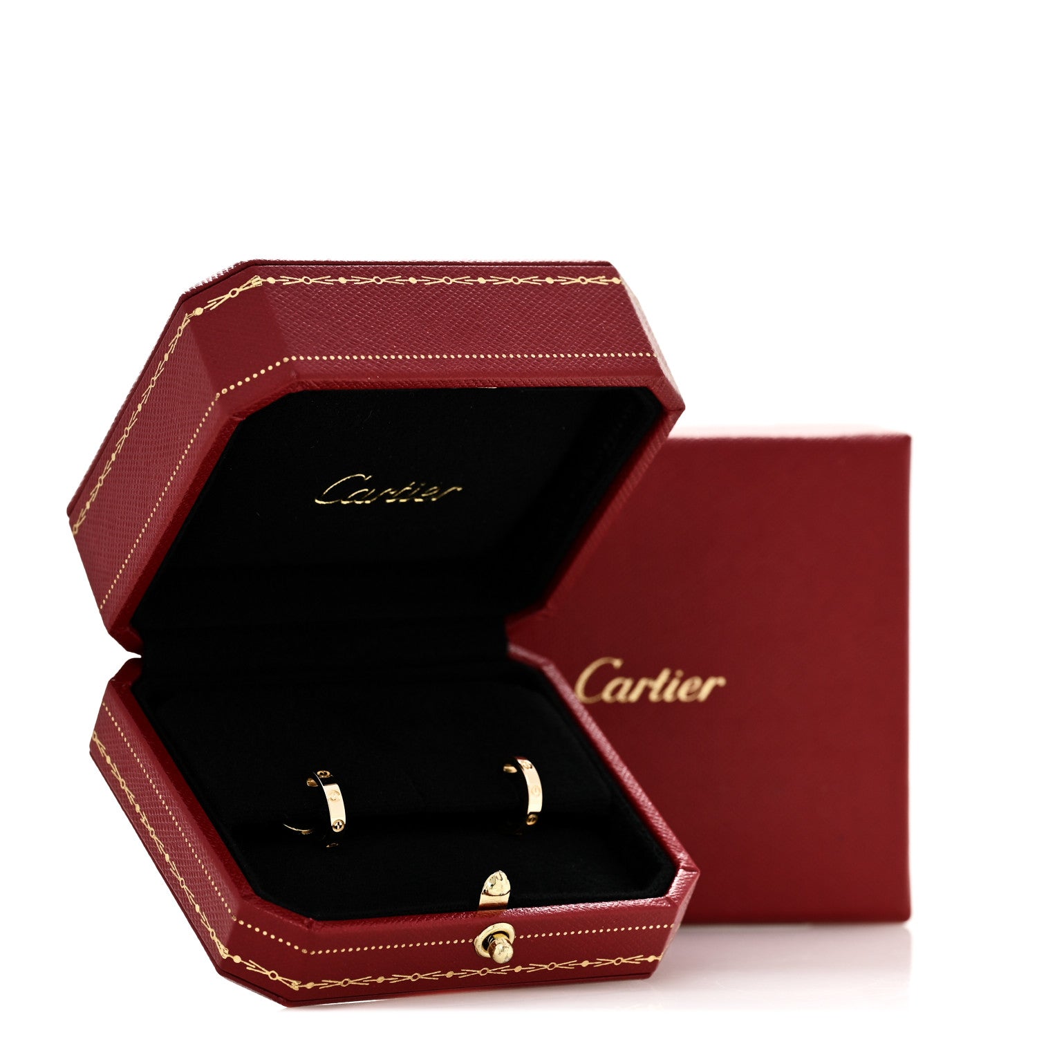 Cartier 18K Yellow Gold Small LOVE Hoop Earrings 5 of 5