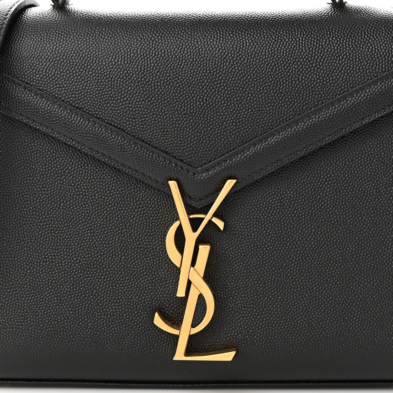 Saint Laurent Grain de Poudre Mini Classic Monogram Cassandra Top Handle Black 7 of 9