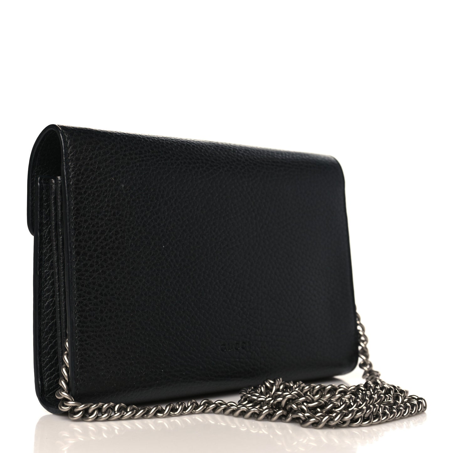Calfskin Mini Dionysus Chain Wallet Black