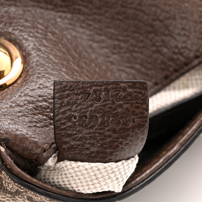 Gucci GG Supreme Monogram Textured Dollar Calfskin Blondie Card Case Wallet with Strap Beige Ebony New Acero 7 of 10