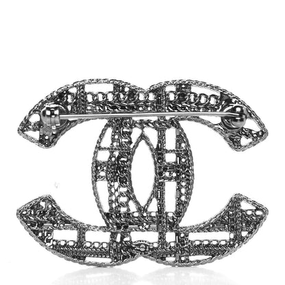 Chanel Ruthenium Chain CC Brooch 3 of 6