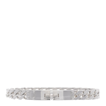 Hermes Sterling Silver TPM Kelly Gourmette Bracelet ST 1 of 3