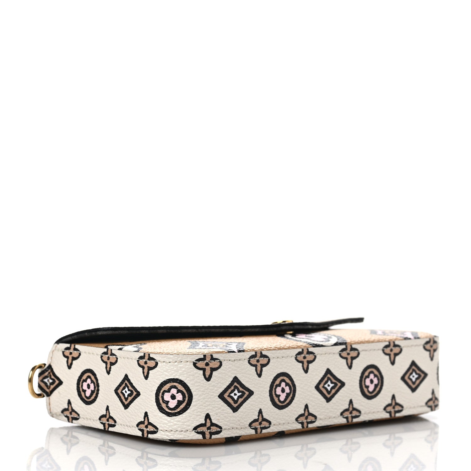 Louis Vuitton Monogram Wild At Heart Felicie Strap & Go Arizona Creme 4 of 8