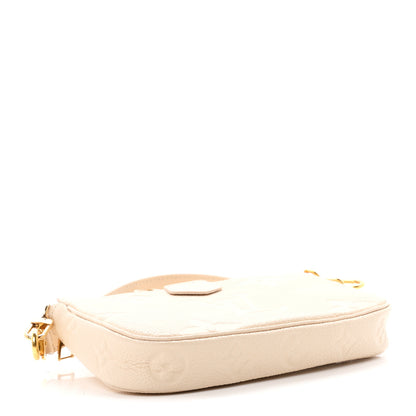 Louis Vuitton Empreinte Monogram Giant Multi Pochette Accessories Small Pochette Cream 4 of 10