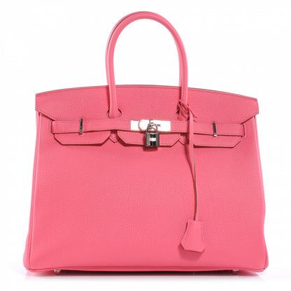 Hermes Togo Birkin 35 Rose Lipstick 1 of 11