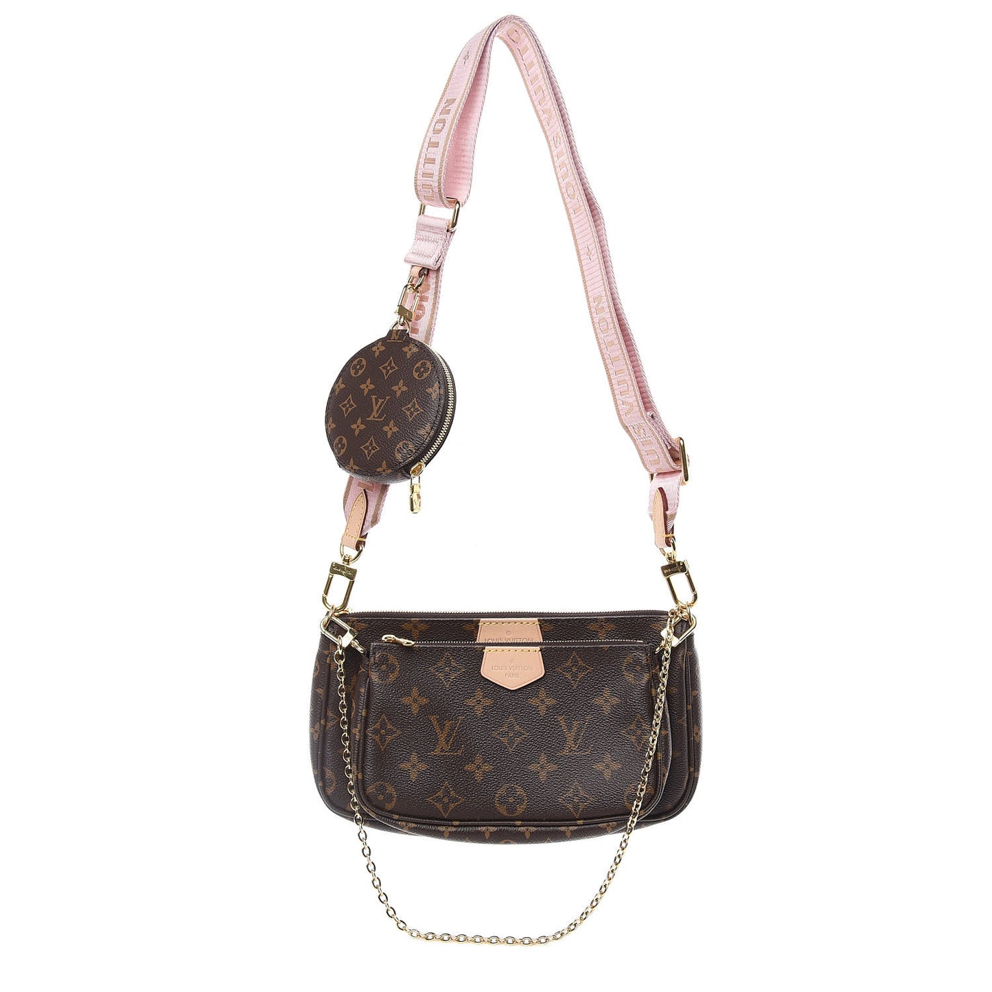 Monogram Multi Pochette Accessories Rose Clair
