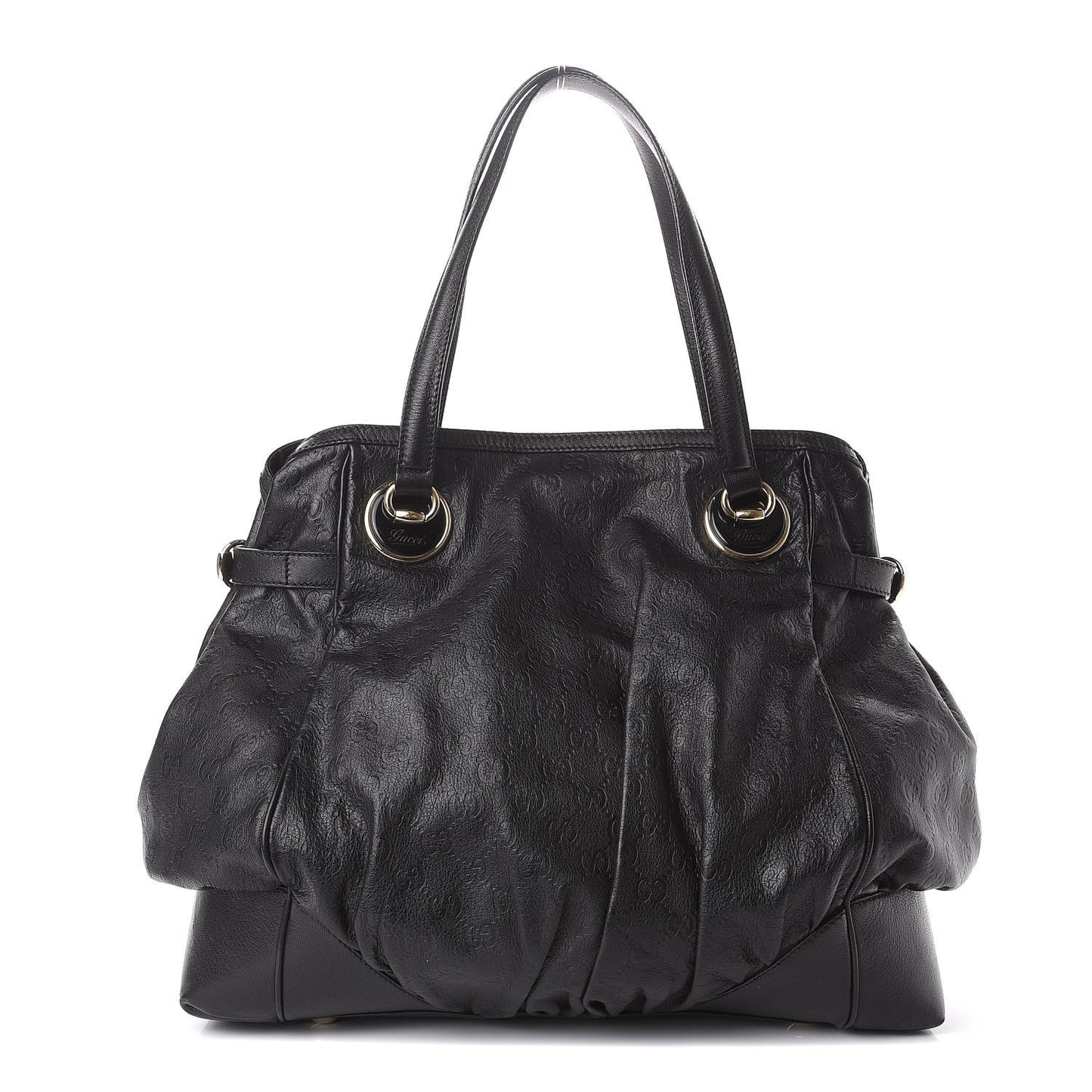 Guccissima Full Moon Tote Black