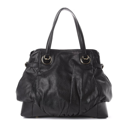 Gucci Guccissima Full Moon Tote Black 1 of 12