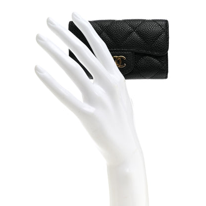 Chanel Caviar Quilted 6 Key Holder Black 2 of 7