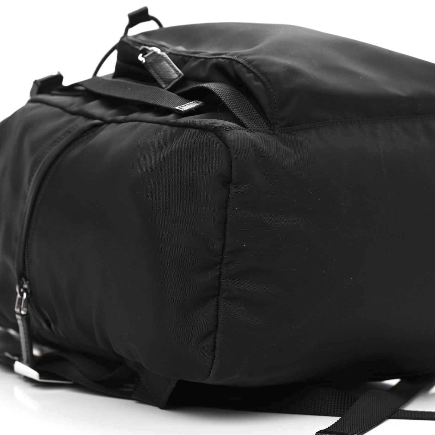 Tessuto Nylon Montagna Double Buckle Backpack Black