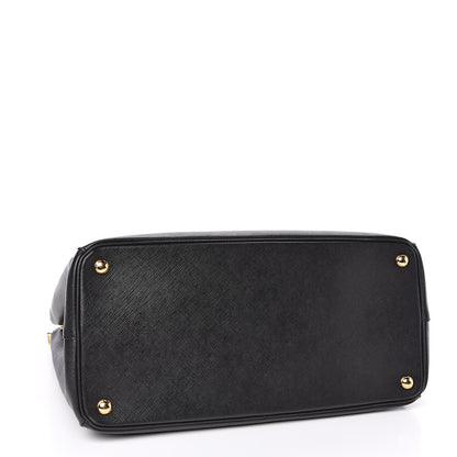 Prada Saffiano Medium Galleria Double Zip Tote Black 4 of 9