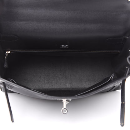 Hermes Swift Grain d'H Ghillies Kelly 32 Black 8 of 36