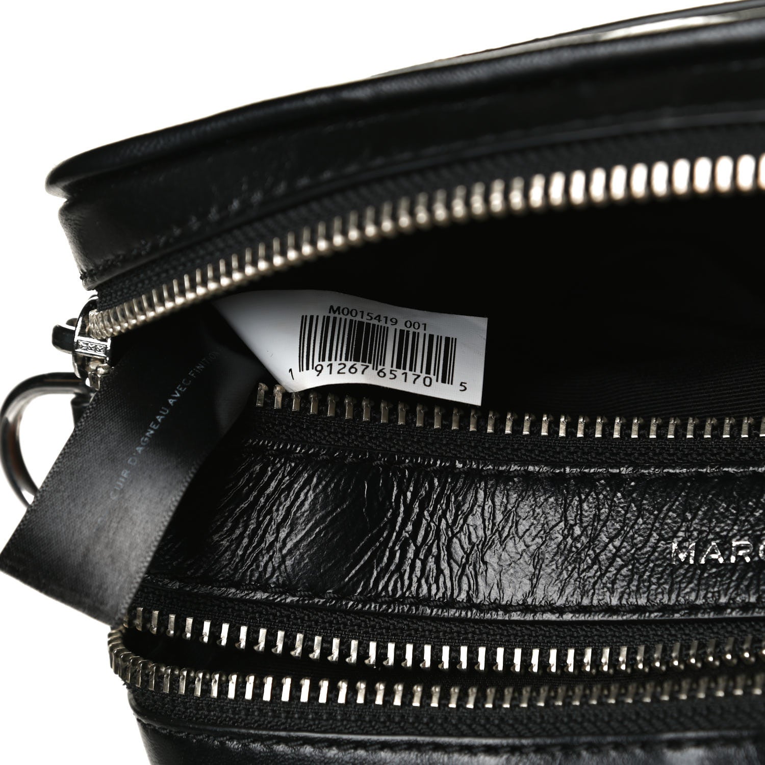 Marc Jacobs Natural Grain Calfskin Quilted The Softshot 21 Bag Black 7 of 14