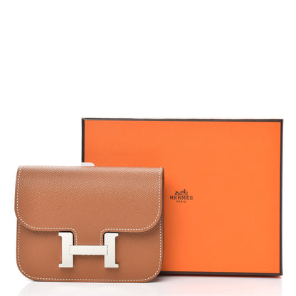 Hermes Epsom Constance Slim Wallet Gold 10 of 10