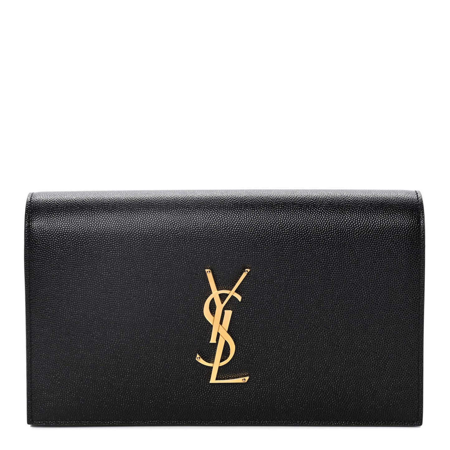 Grain De Poudre Classic Monogram Kate Clutch Black
