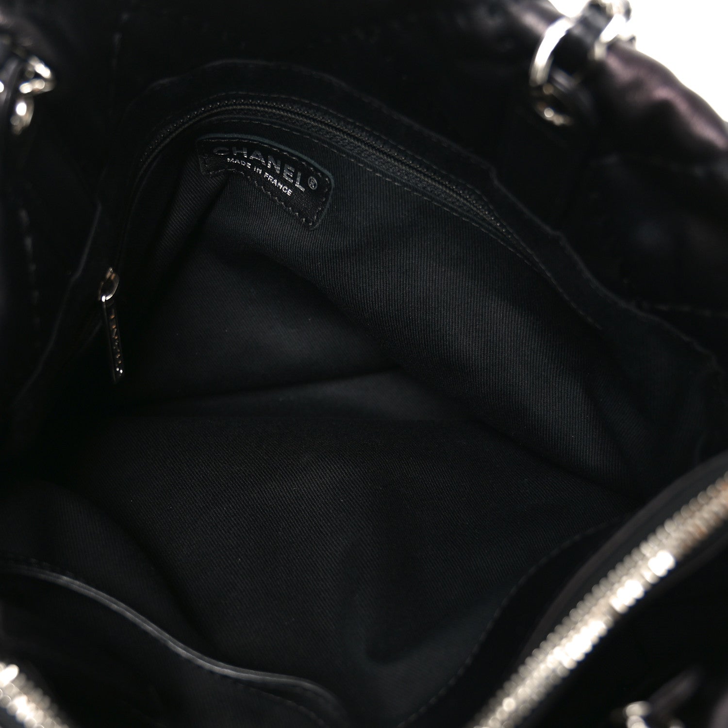 Chanel Calfskin Contrast Stitch Tote Black 5 of 10