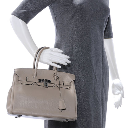 Hermes Chevre Mysore Birkin 30 Gris Tourterelle and Etoupe 2 of 10