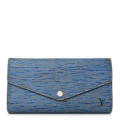 Louis Vuitton Epi Sarah Wallet NM Denim Light 1 of 11