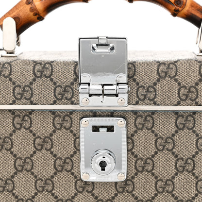 Gucci GG Supreme Monogram Globe-Trotter Beauty Case Brown 12 of 14