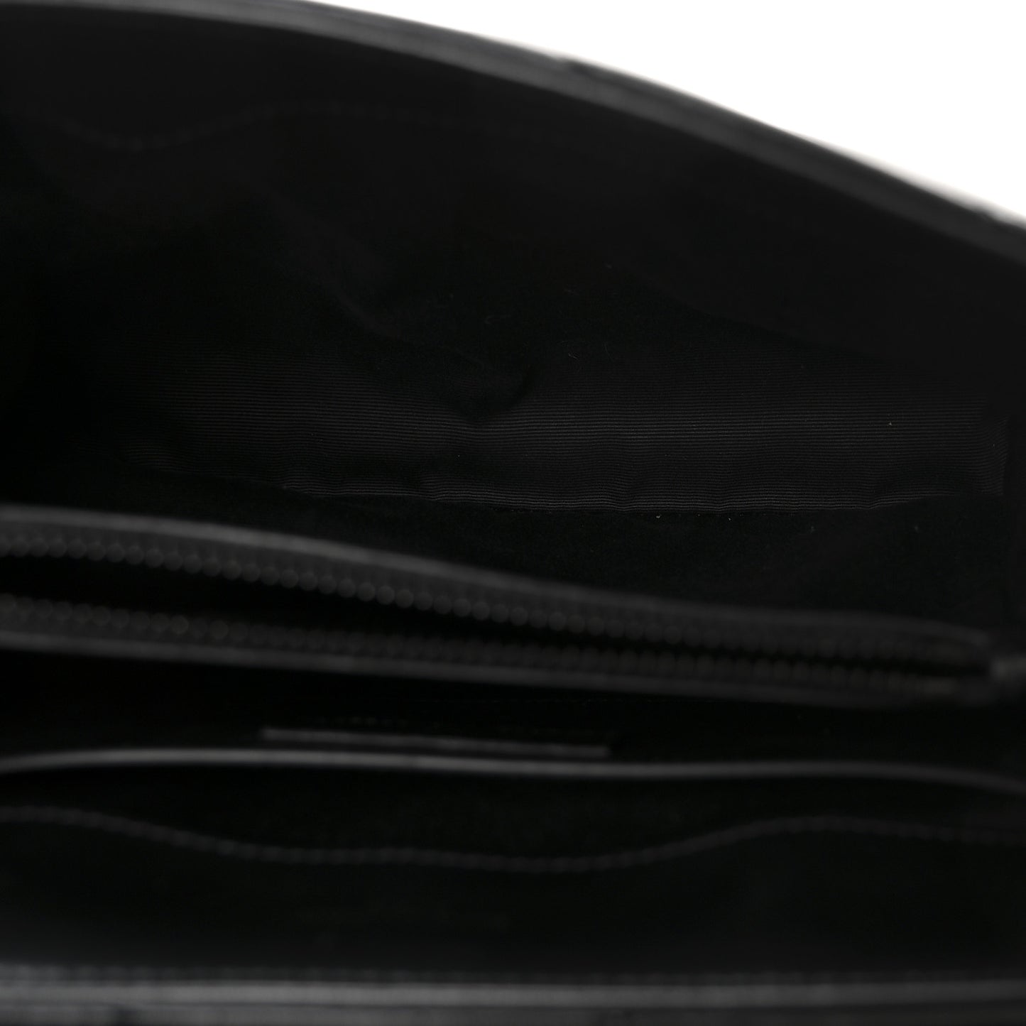 Calfskin Y Quilted Monogram Monochrome Small Loulou Chain Satchel Black