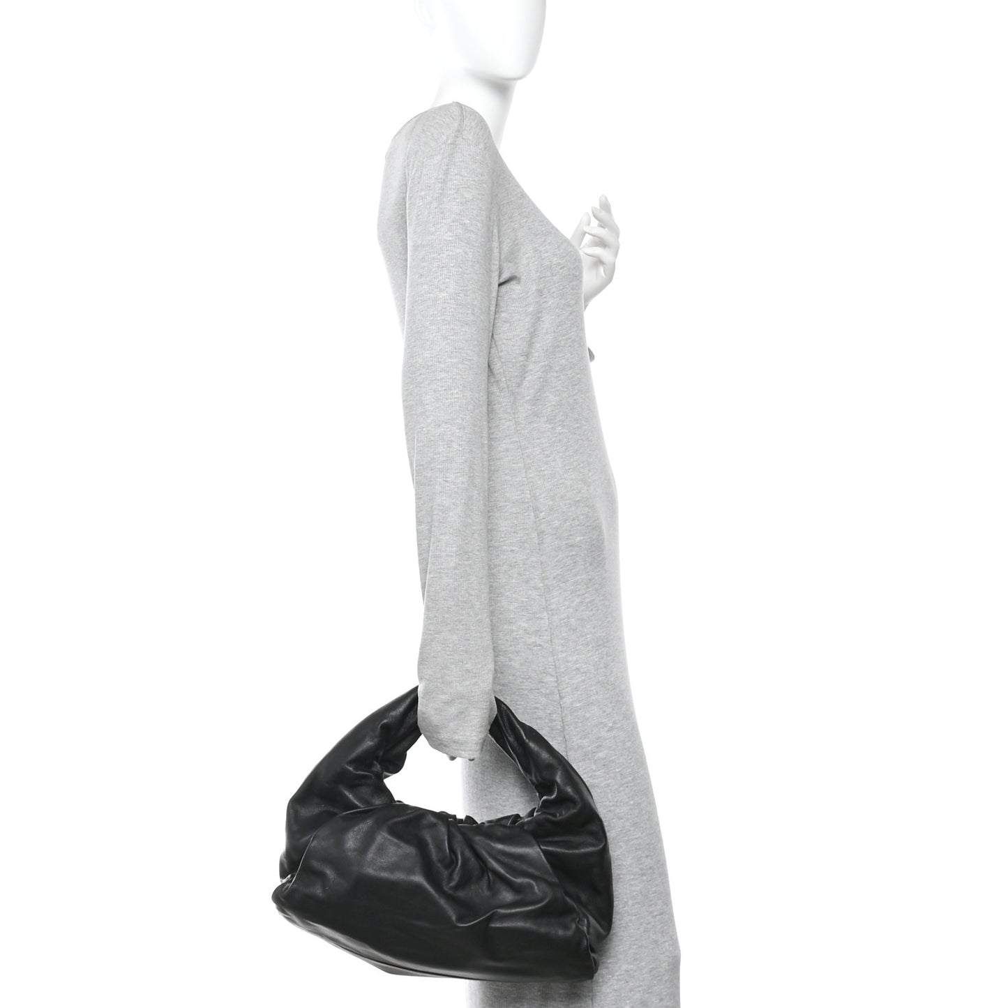 Smooth Butter Calfskin Small The Shoulder Pouch Black