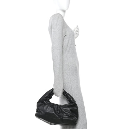 Bottega Veneta Smooth Butter Calfskin Small The Shoulder Pouch Black 2 of 10