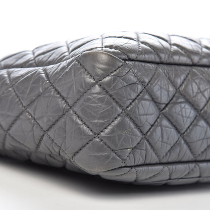 Chanel Aged Calfskin Quilted Large Reissue Camera Case Grey 12 of 14