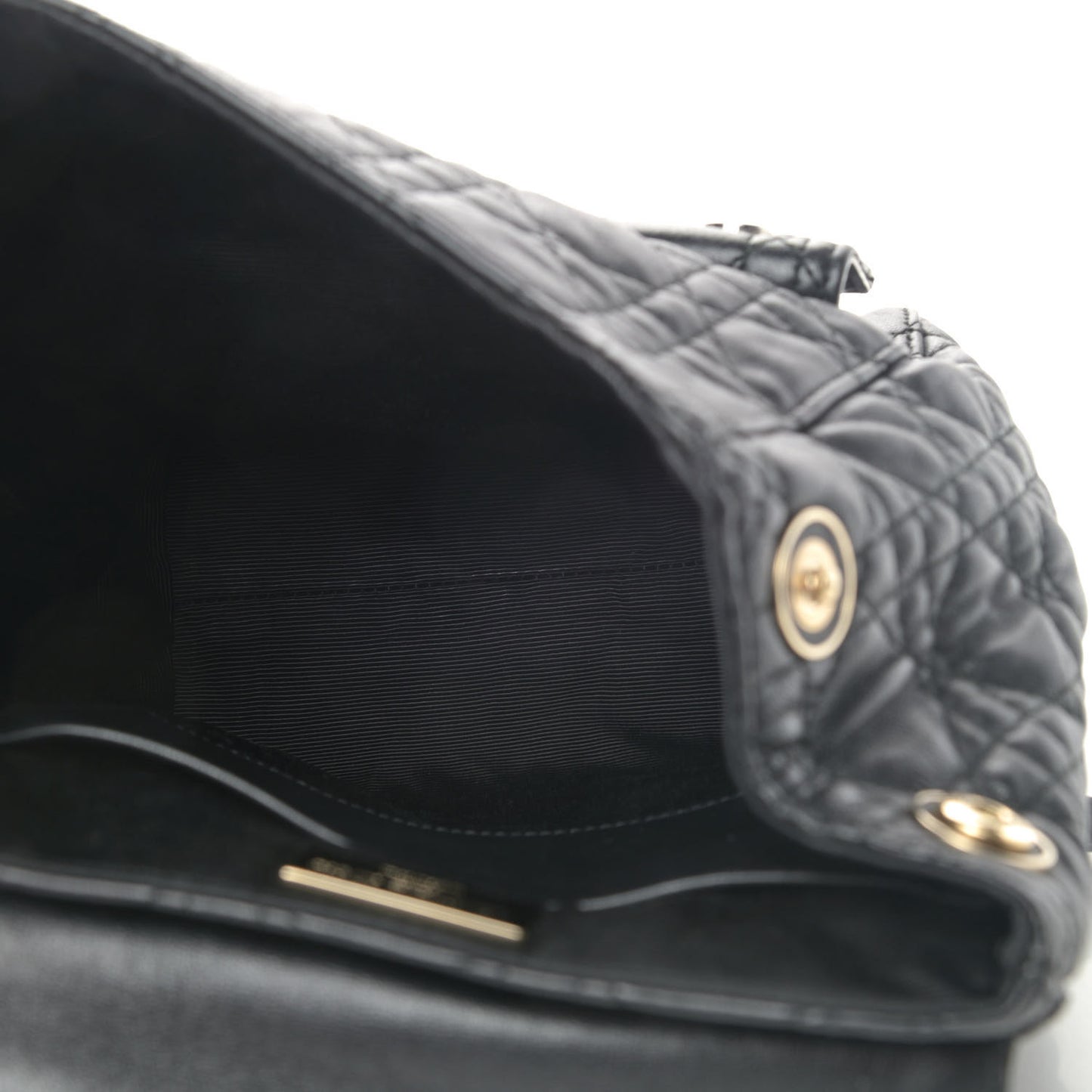 Lambskin Cannage Small Lucky Badge Stardust Backpack Black