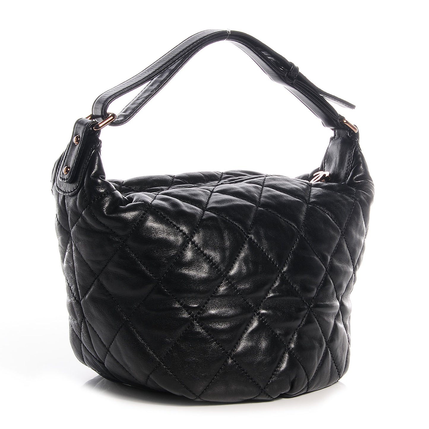 Lambskin Cloudy Bundle Hobo Black