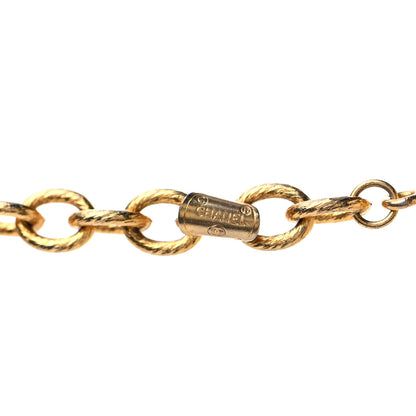 Chanel Quilted Long Chain Necklace Gold 4 of 4
