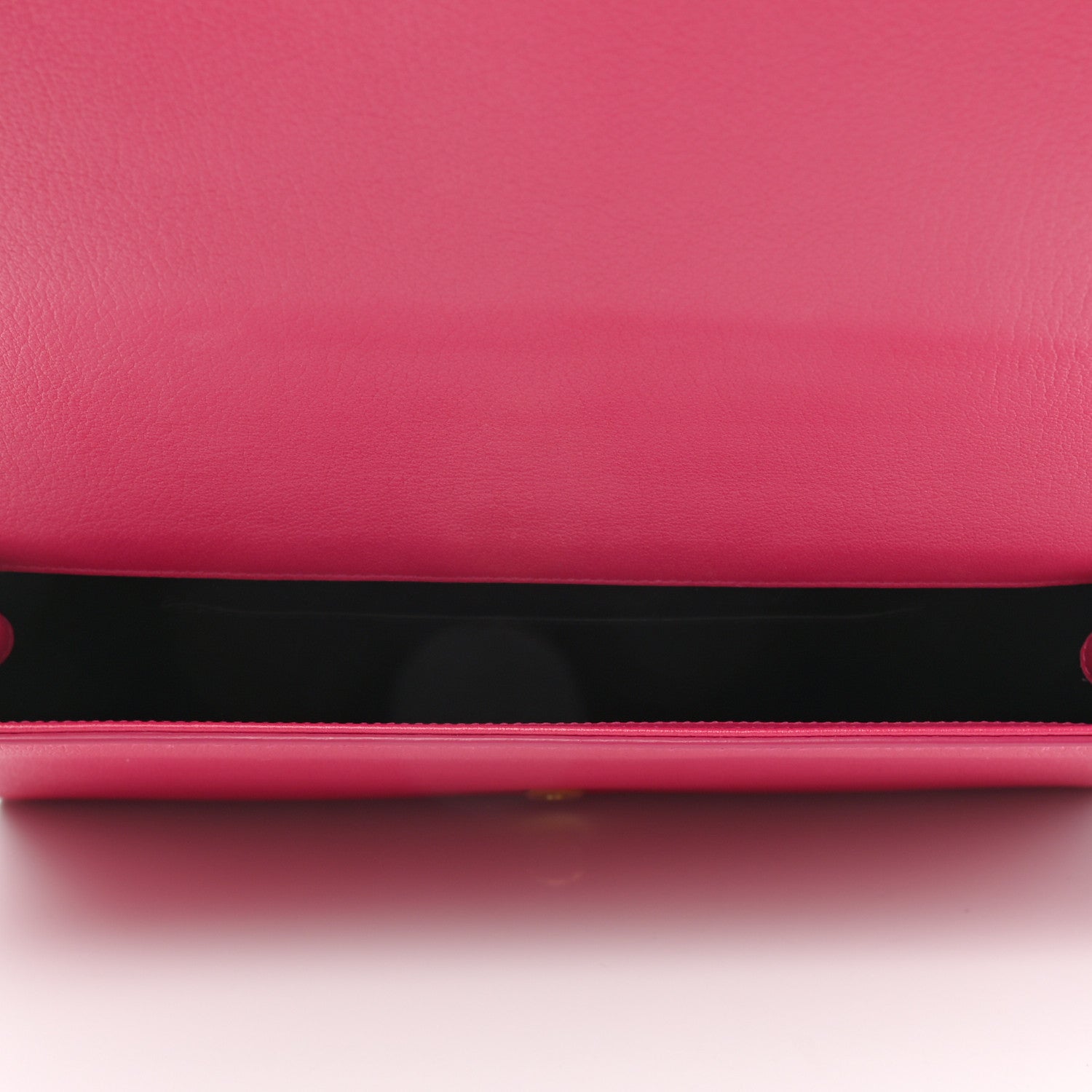 Saint Laurent Calfskin Monogram Large Belle De Jour Clutch Lipstick Fuchsia 5 of 7