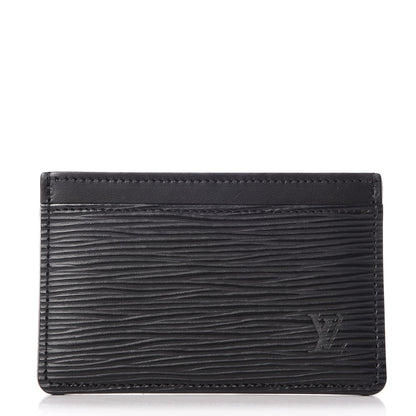 Louis Vuitton Epi Card Holder Black 1 of 6