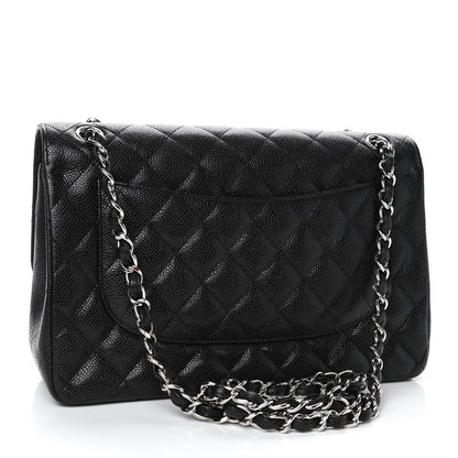 Chanel Caviar Quilted Jumbo Double Flap Black 2 of 4