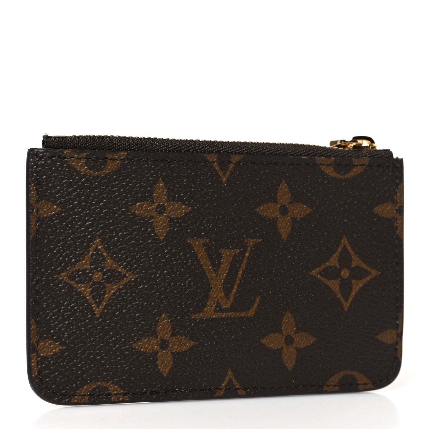 Monogram Zipped Romy Card Holder Matcha