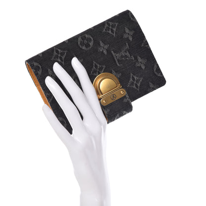 Louis Vuitton Denim Monogram Agenda PM Black 2 of 10