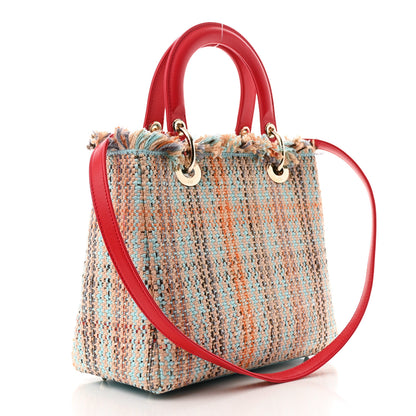 Christian Dior Tweed Heart Deco Medium Lady Dior Multicolor 3 of 12