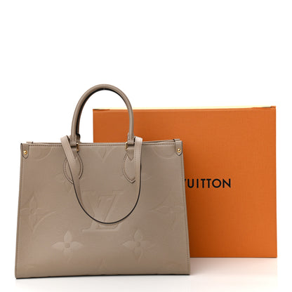 Louis Vuitton Empreinte Monogram Giant Onthego MM Tourterelle 10 of 10