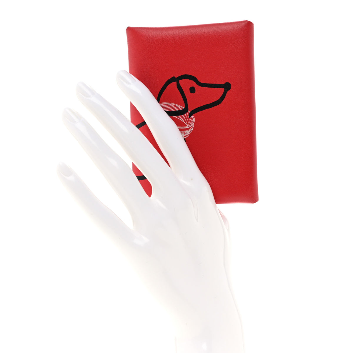 Swift Teckel a Collier Calvi Duo Card Case Rouge De Coeur