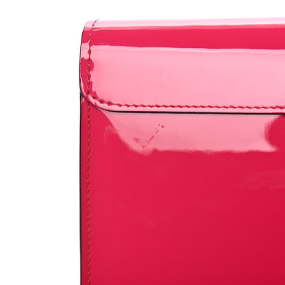 Louis Vuitton Patent Calfskin Monogram Cherrywood Chain Wallet Berlingot Pink 7 of 10