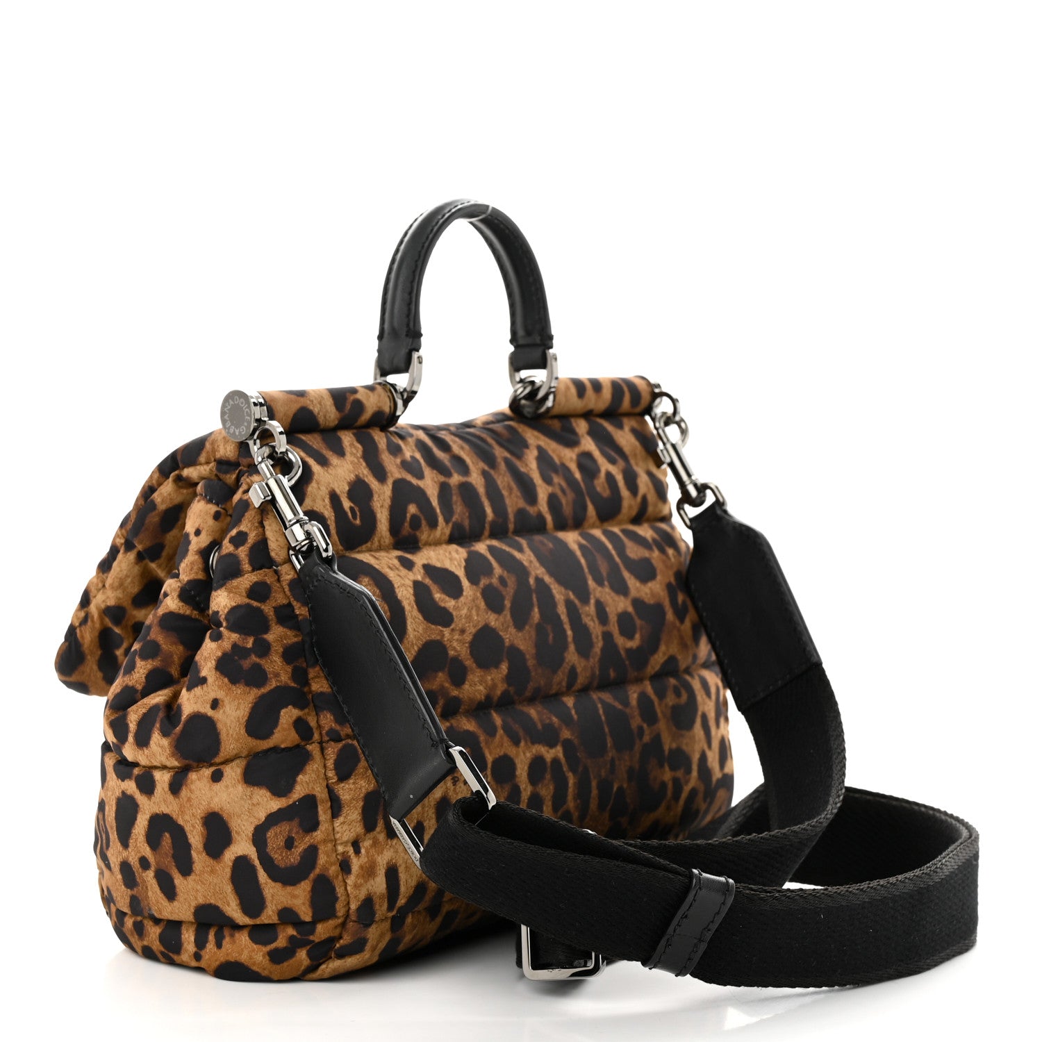 Dolce & Gabbana Nylon Leopard Print Miss Sicily 1390192 – FASHIONPHILE
