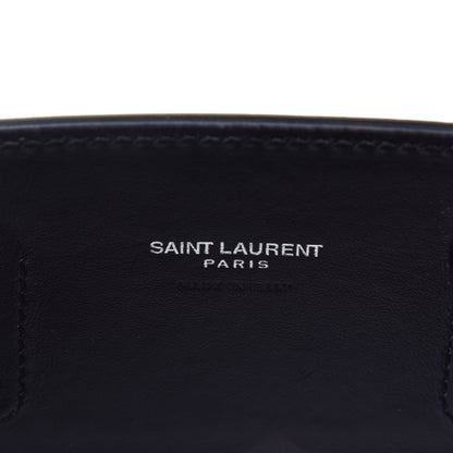 Saint Laurent Calfskin Crocodile Embossed Nano Sac De Jour Black 7 of 10
