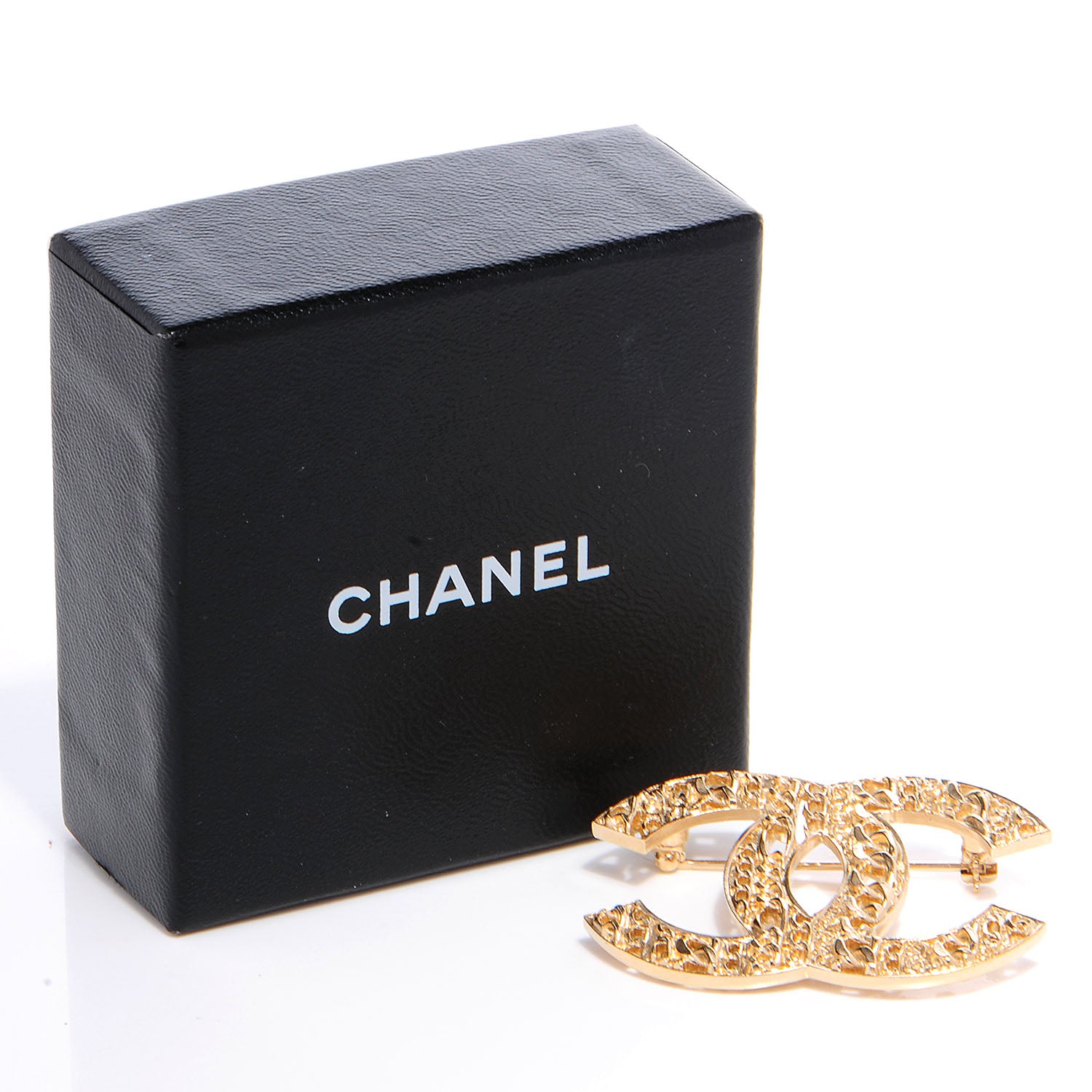 Chanel Large Chain CC Brooch Gold 5 of 5