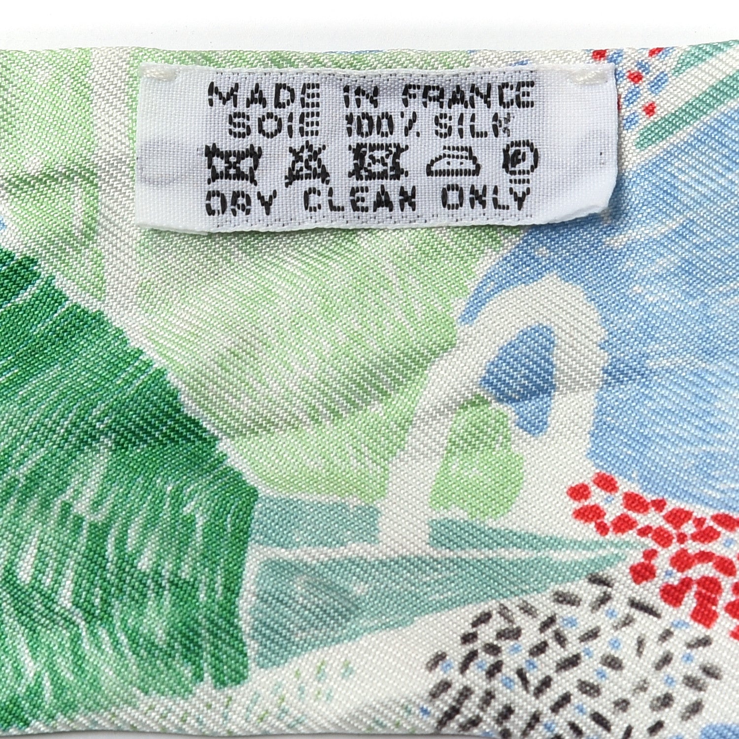 Hermes Silk Chacun Fait Son Nid Twilly Ciel Vert Rouge 4 of 4