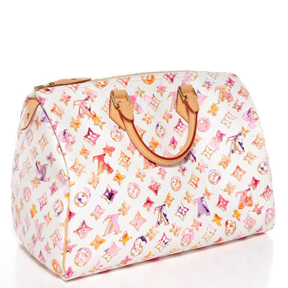 Louis Vuitton Watercolor Aquarelle Speedy 35 White 3 of 7