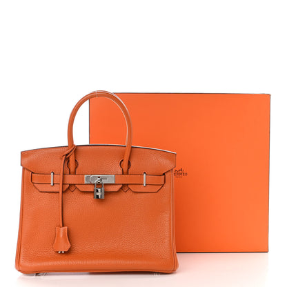 Hermes Taurillon Clemence Birkin 30 Potiron 12 of 12