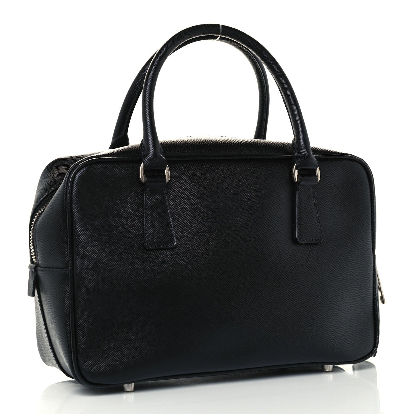 Saffiano Lux Petite Bowler Black