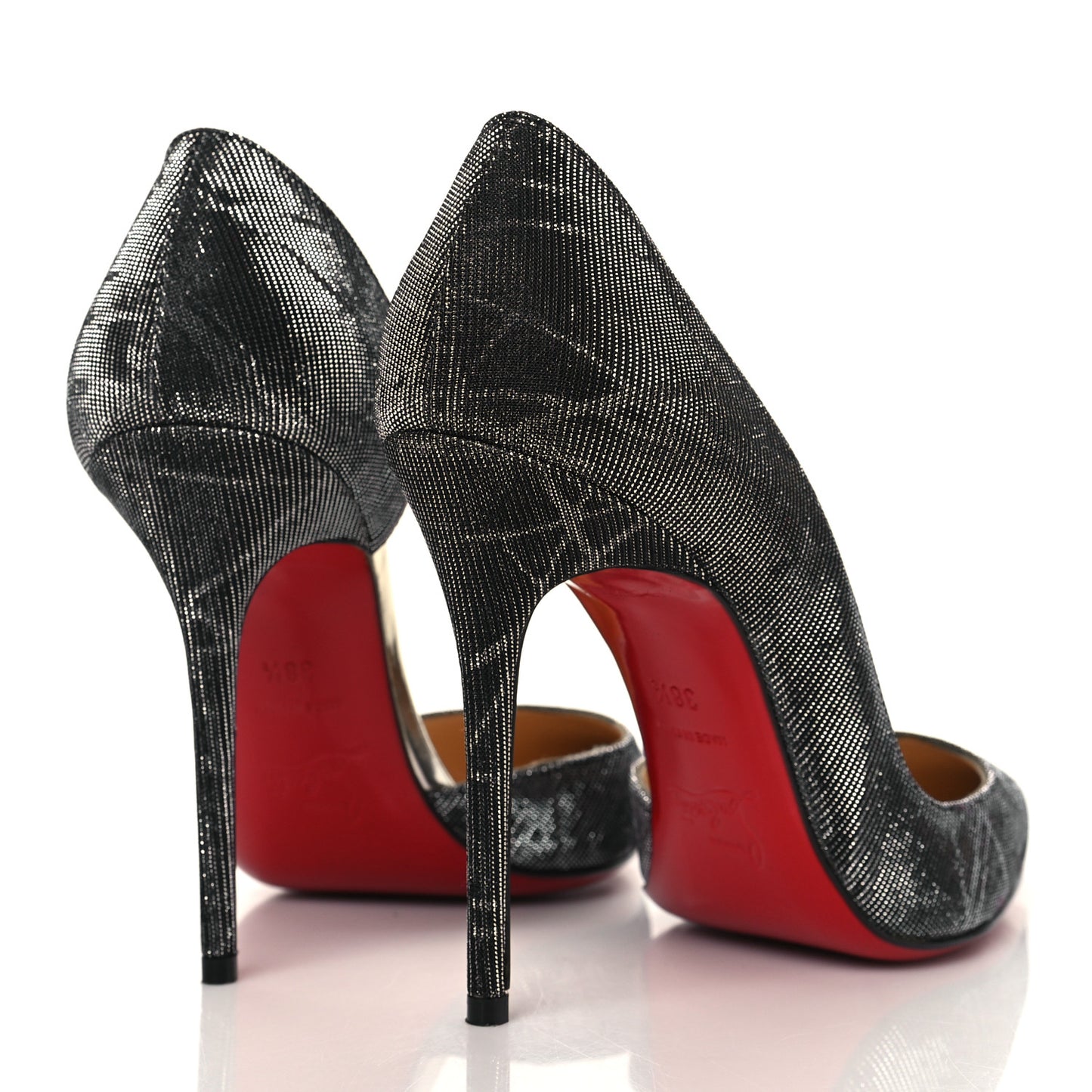 Tissu Etincelle Specchio Iriza 100 Pumps 38.5 Black Silver